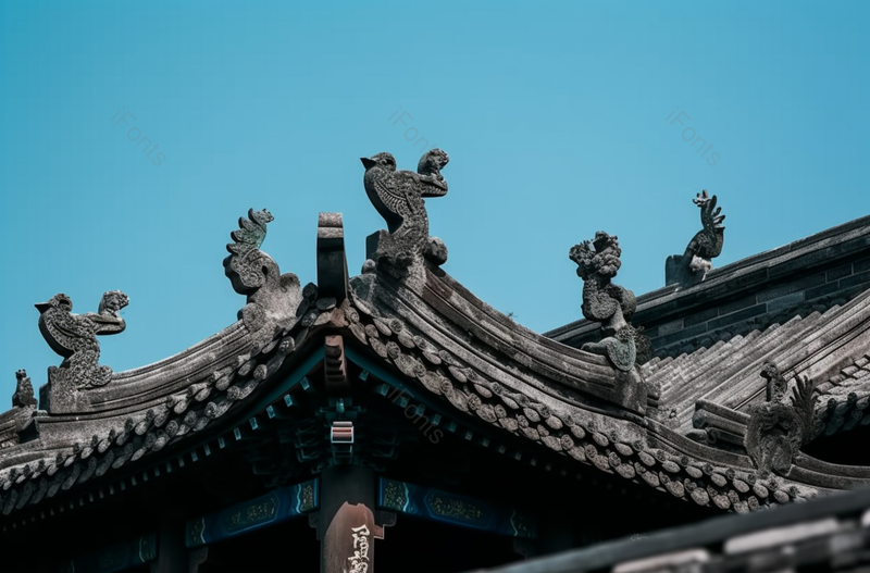 中国古代传统中式房屋顶建筑摄影,高清,摄影图,摄影图片,图片大全,摄影图免费下载